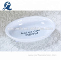 Factory Promotion Shallow Ceramic Pet Dog Plate